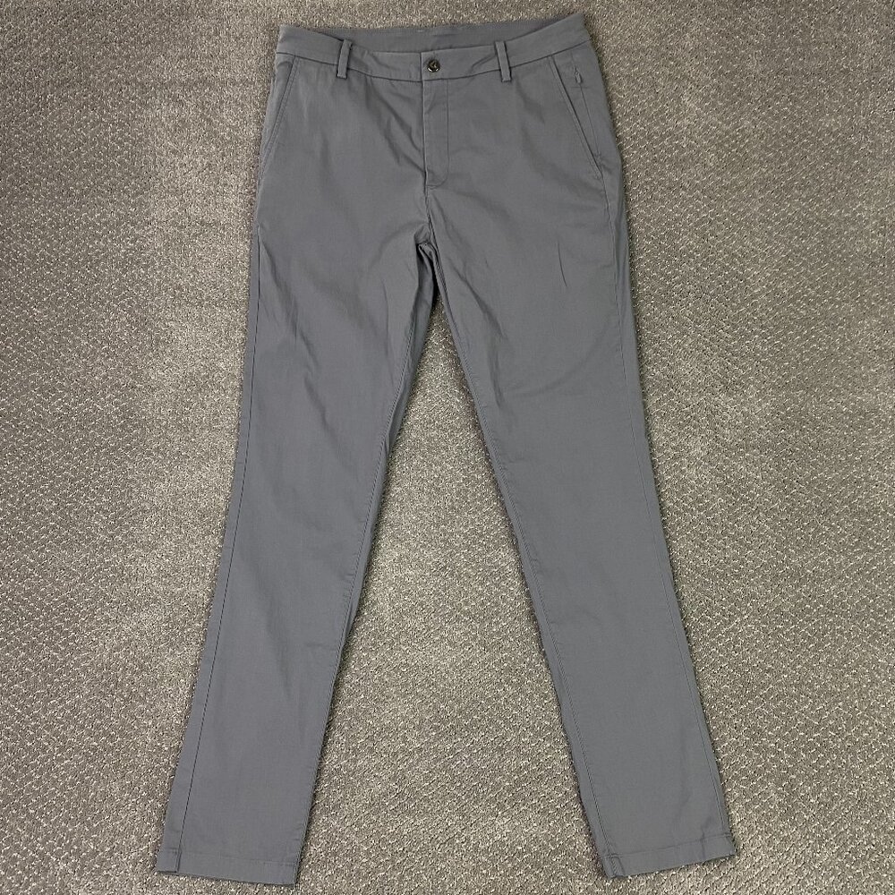 Birddogs 6 Pocket Pants Men's 34 x 34 Fits 34 x 33 Gray Chino Performance Golf